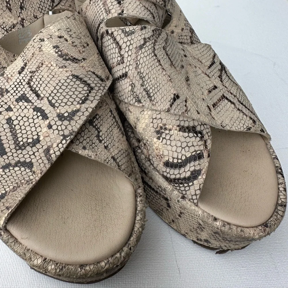 Matisse x SOCIETY AMUSE Women's Runaway Natural Snake size 7M